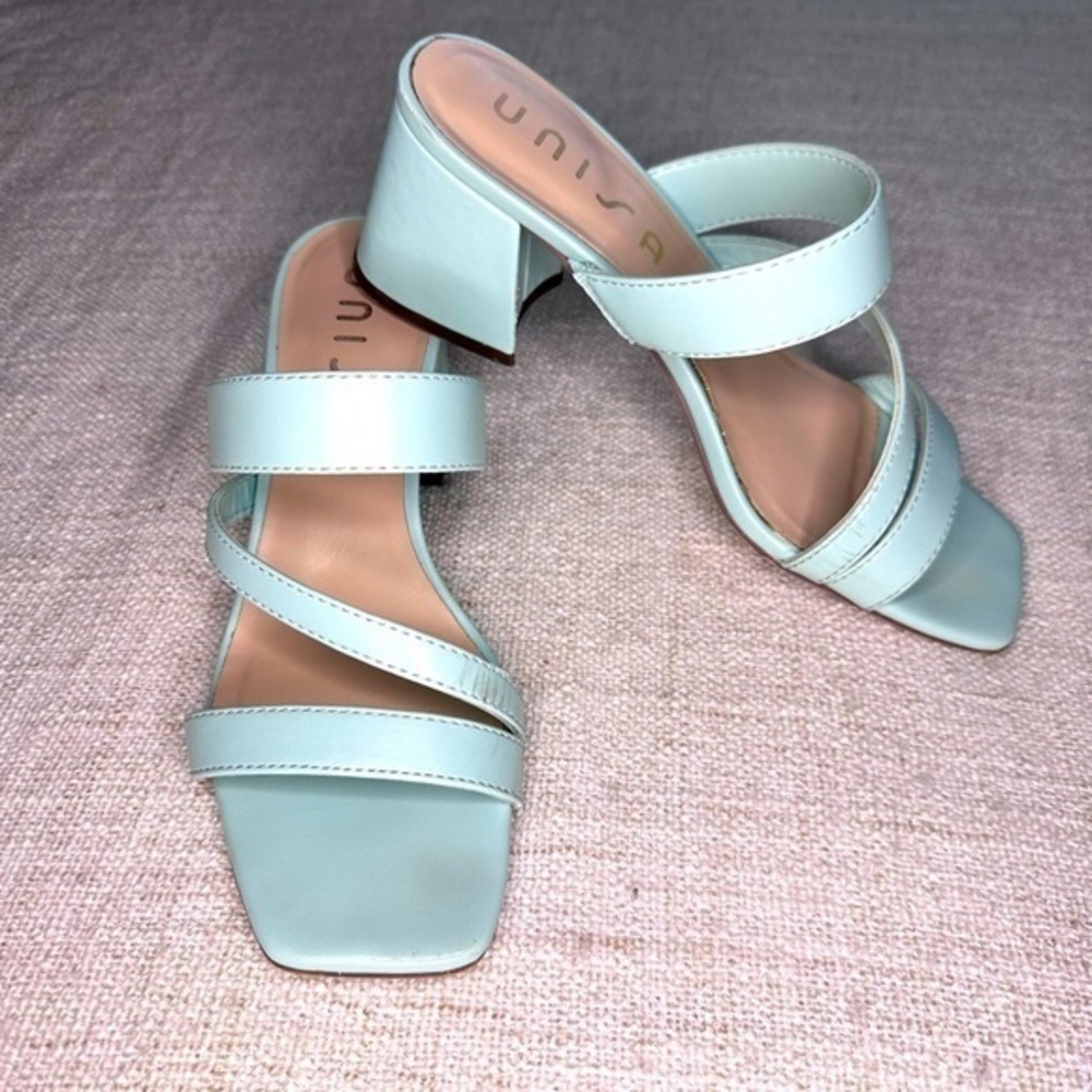 Unisa Miriam Square Toe Slide Sandals light green 8.5 M​